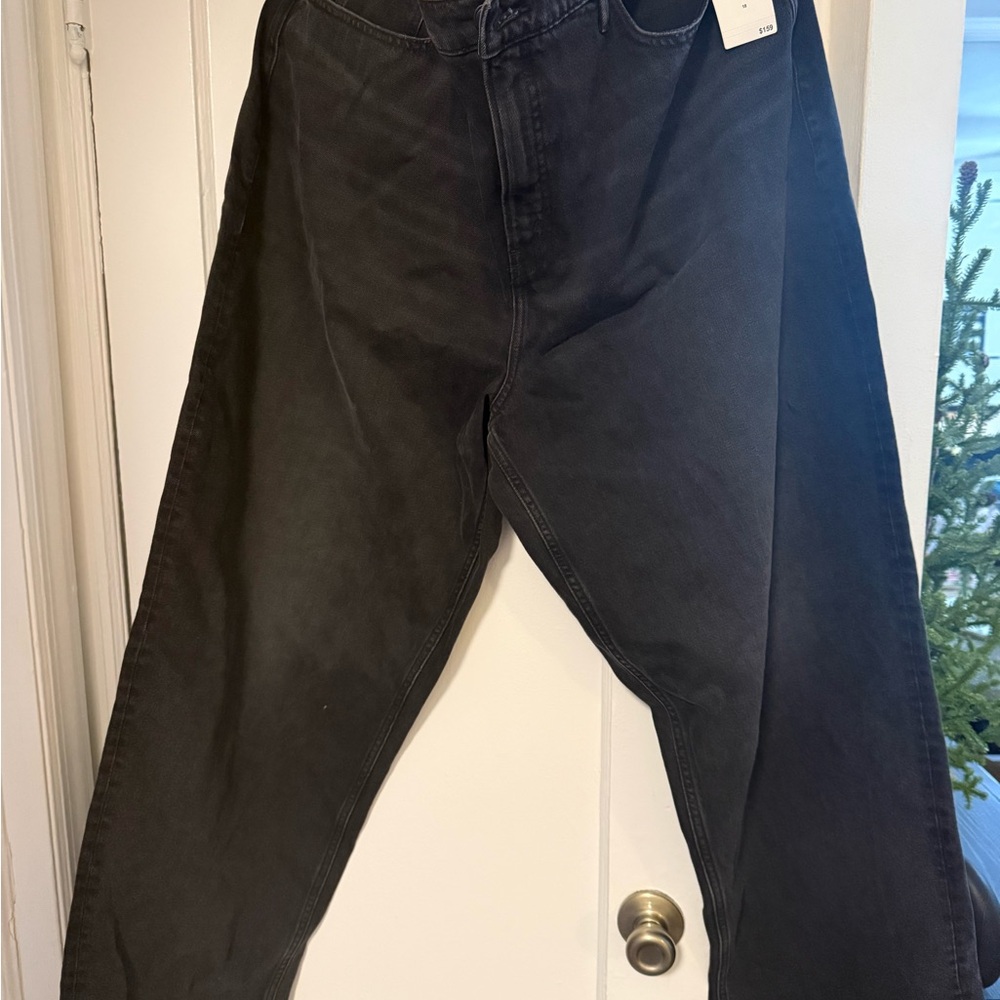 Good American Women's High Rise Black Jeans